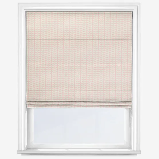 Orla Kiely Tiny Stem Pink Roman Blind
