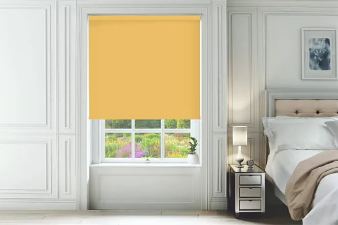 Ibiza Yellow - Blackout Roller Blind