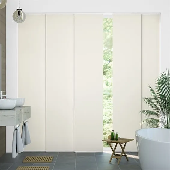 Titan Blackout Bone White Panel Blind