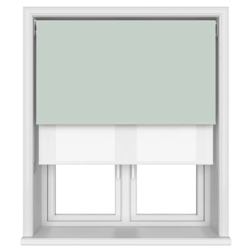 Bella Duck Egg Double Roller Blind Blinds Uk