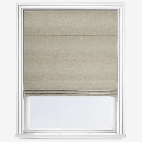 Moon Earth Oatmeal Roman Blind