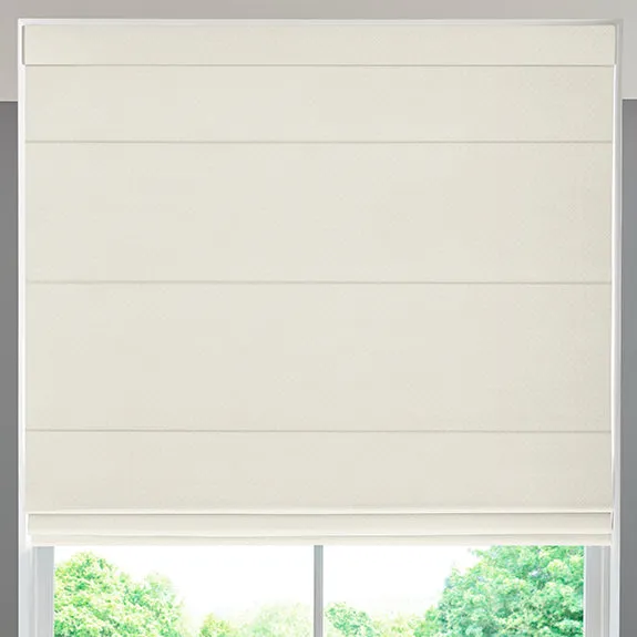 Kris Woven Diamond Made To Measure Roman Blind Alabaster