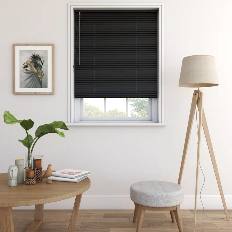 0049 Satin Black Venetian Blinds
