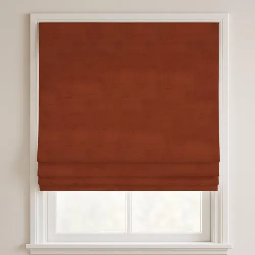 Cassia Rust Deluxe Roman Blinds