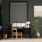 Chromium Thermal Blackout Slate Roller Blind