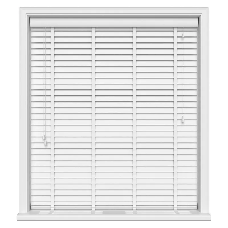 Brilliant White Grain With Cotton Tapes Eco-wood Blinds Uk