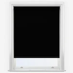 Aqualuxe Black Roller Blind