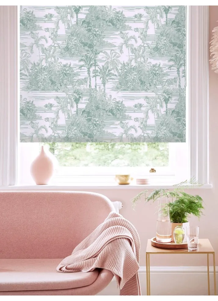 Tropical Toile Mist Roller Blind By Boon &Amp; Blake