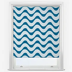 Sonova Studio Conga Wave Airforce Blue Roller Blind