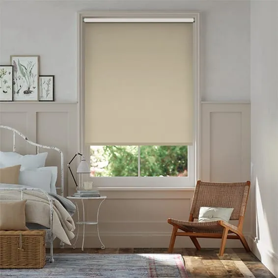 Capital Blackout Buttermilk Roller Blind