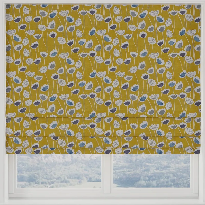 Clara Made To Measure Roman Blind Saffron