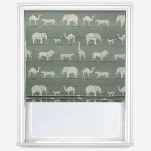 Prairie Animals Seagrass Roman Blind