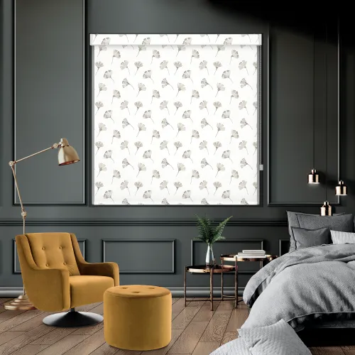 Kyoto Slate Blackout Roller Blind With Pelmet