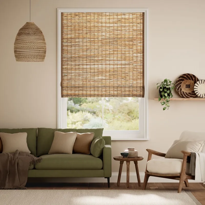 Leticia Cedar & Demerara Roman Blind