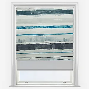 Como Lago & Sunvue Dove Double Roller Blind