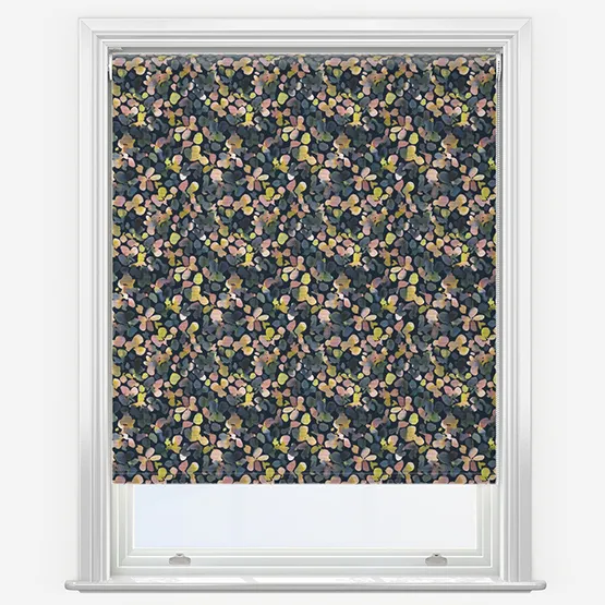 Sonova Studio Petal Pattern Midnight Blue Roller Blind