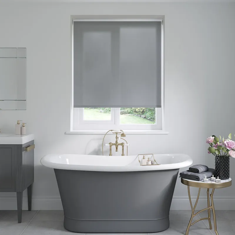 Vienna Gable Grey Roller Blinds