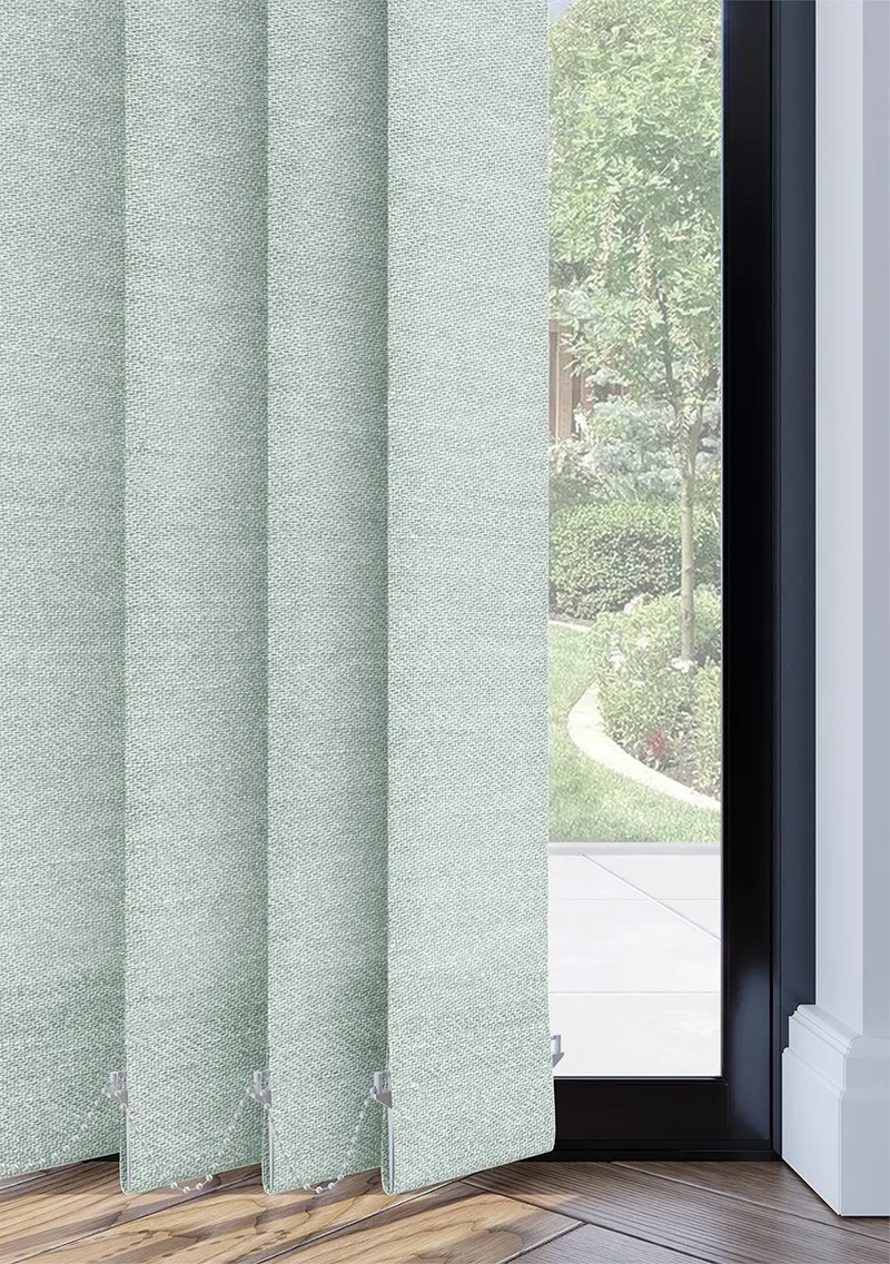 Duck Egg Woven Vertical Blind