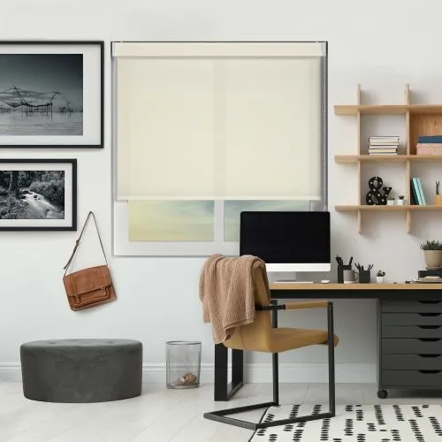 Luxe Cream Pelmet Roller Blind