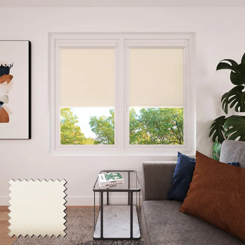 Sueno Blackout Fine Cream Perfect Fit Roller Blinds