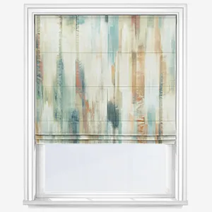 Harlequin Estrato Rust Ruby Roman Blind