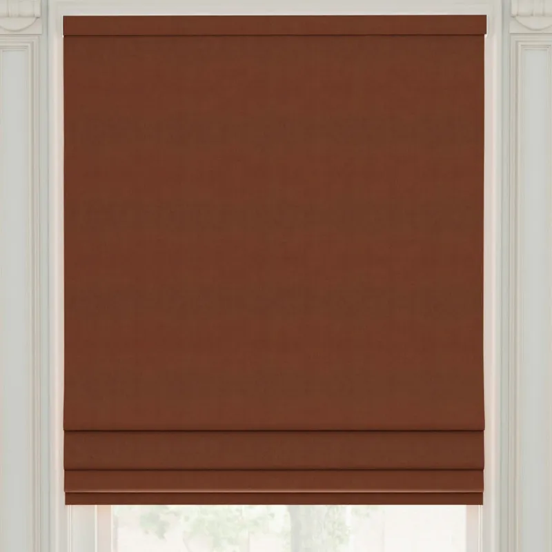 Linda Barker Royal Velvet Made To Measure Roman Blind Rust