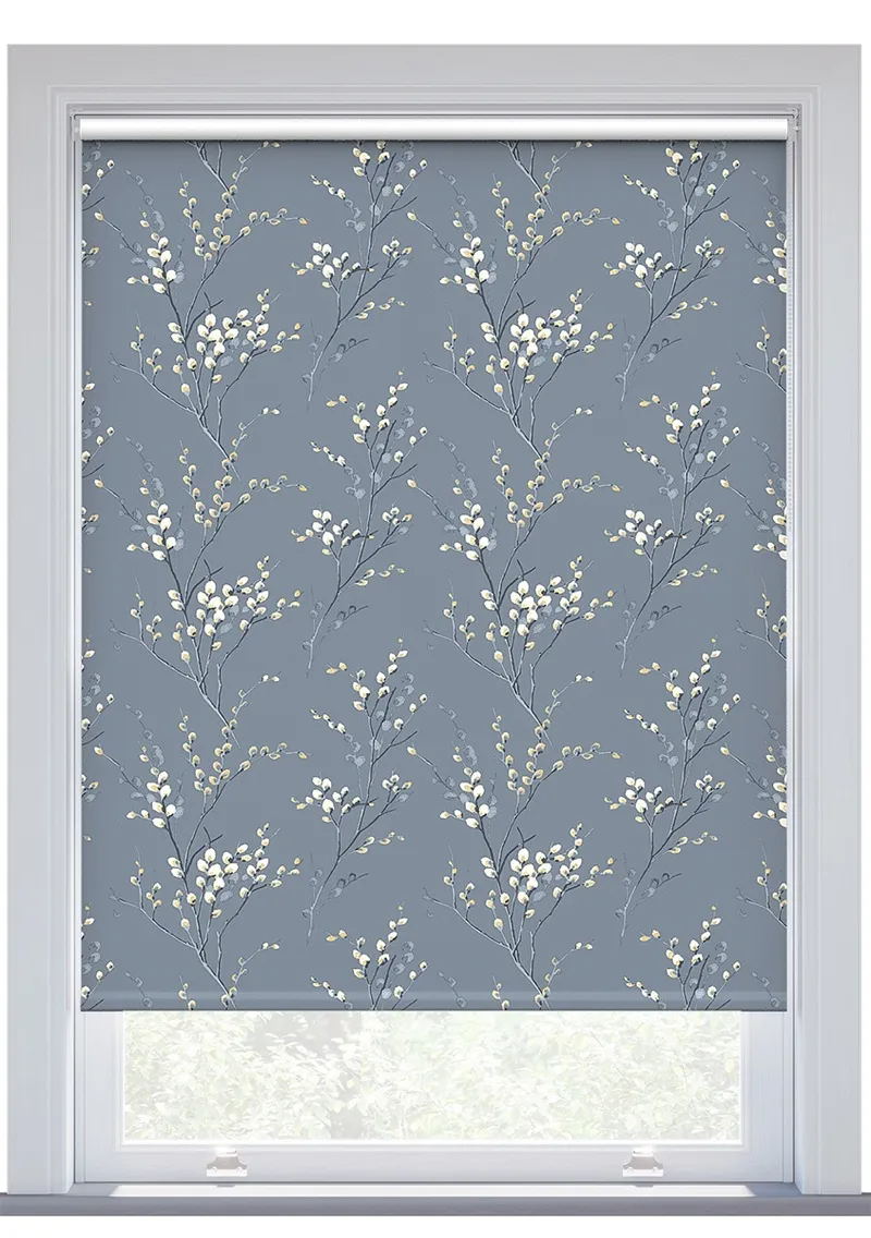 Laura Ashley Pussy Willow Dark Seaspray Roller Blind