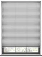 Kimora Cumulus White Pleated Blind
