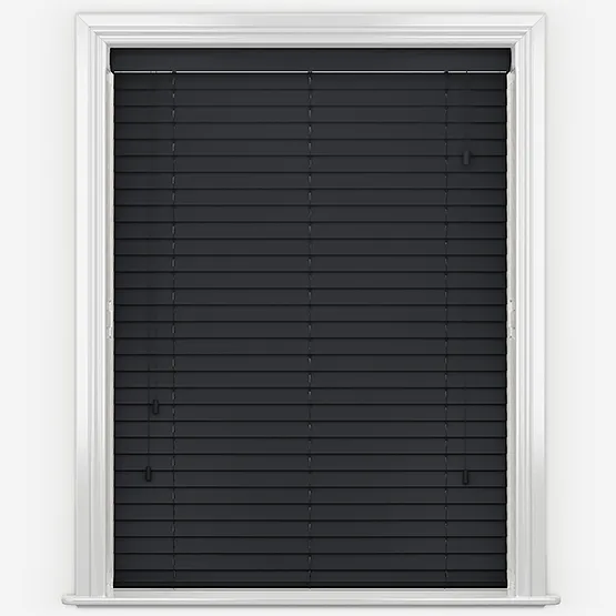 Dalby Black Wooden Venetian Blinds