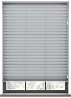 Scandi White Linen Pleated Blind