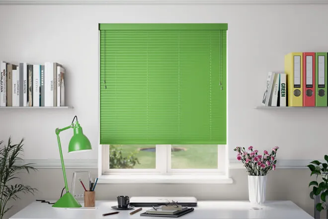Galaxy Bright Green - Venetian Blinds