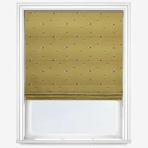 Sophie Allport Woodland Hedgehog Mustard Roman Blind