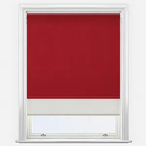Aqualuxe Lava & Sunvue Cream Double Roller Blind