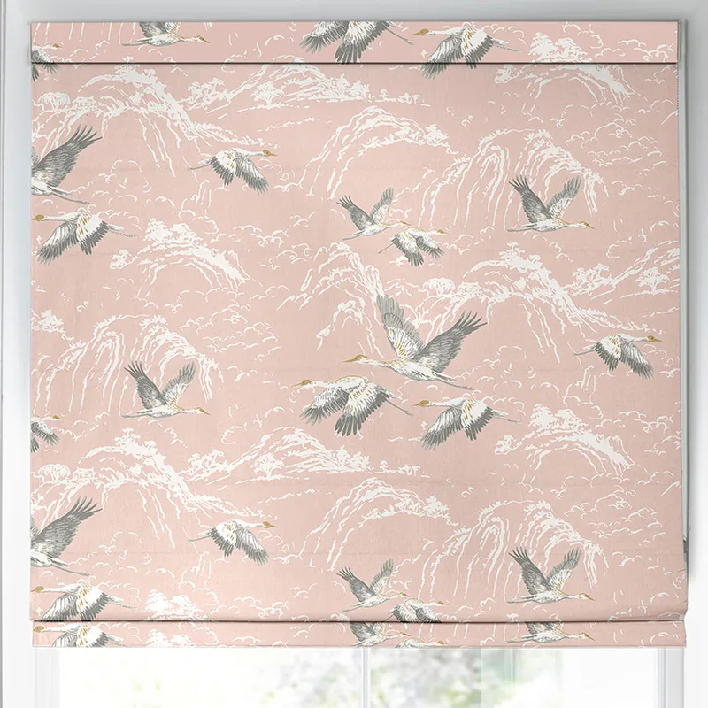 Laura Ashley Animalia Made To Measure Roman Blind Blush
