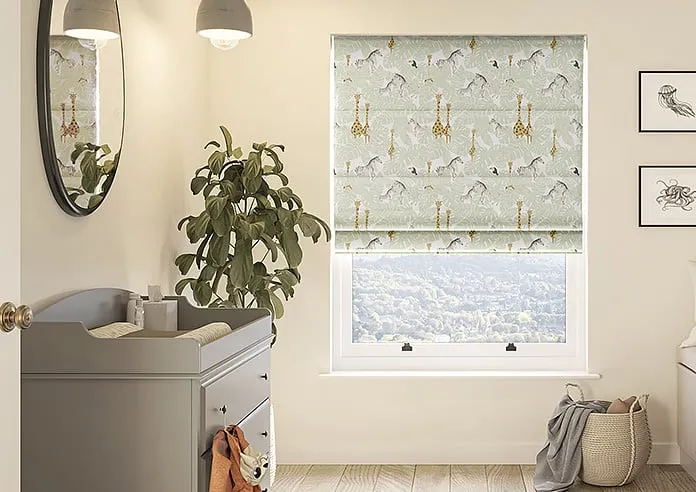 Wild Thing Sage - Roman Blind