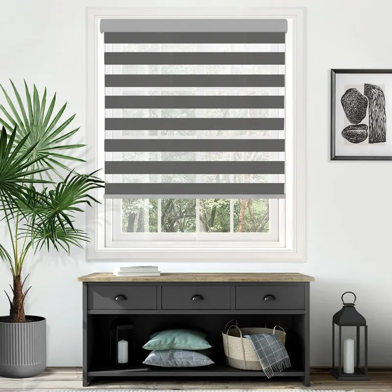 Truro Blackout Mid Grey Electrical Day And Night Blind