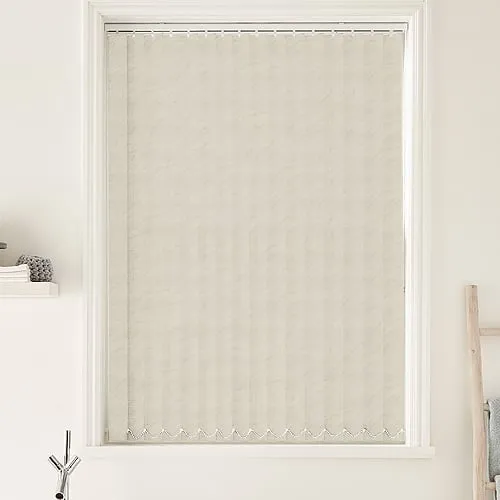 Sahara Cream (Moisture Resistant) Bathroom Vertical Blinds