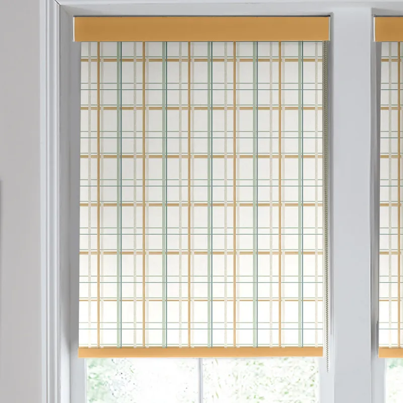 Laura Ashley Burford Check Translucent Made To Measure Roller Blind Ochre