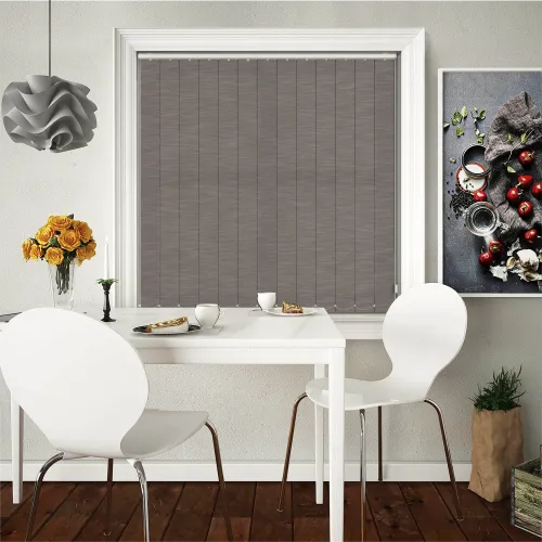 Weave Graphite Vertical Blind
