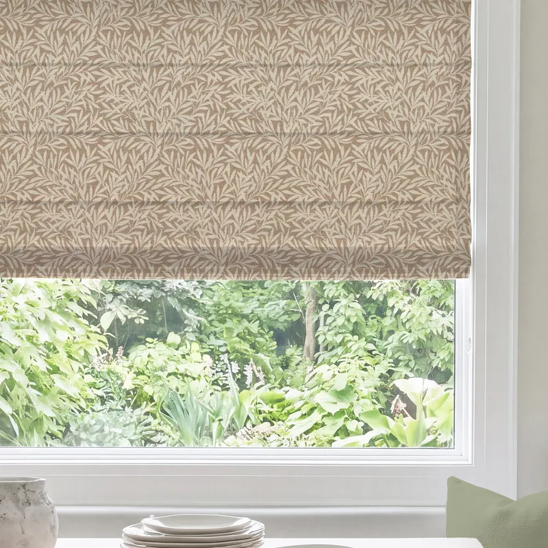 Ante Decor Premium Leah Woven Made To Measure Roman Blind Sand
