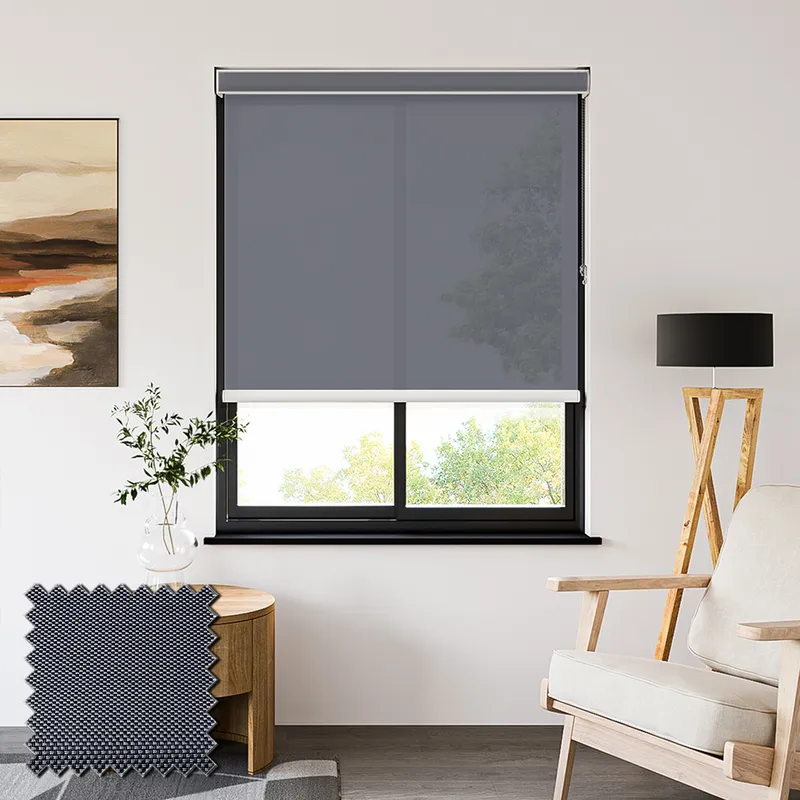 Filtra 3% Grey-black Screen Roller Shades