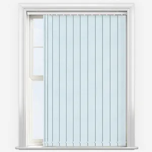Carnival Blackout China White Vertical Blind