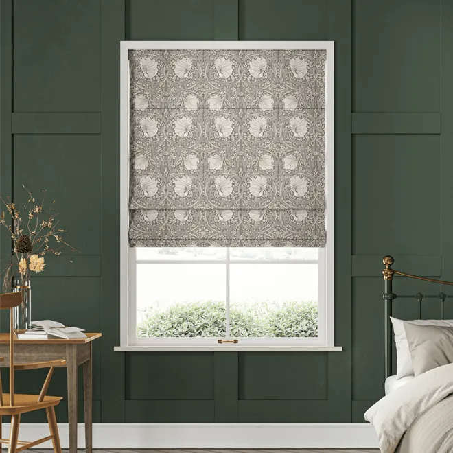 William Morris At Home Pimpernel Pumice - Designer Roman Blind
