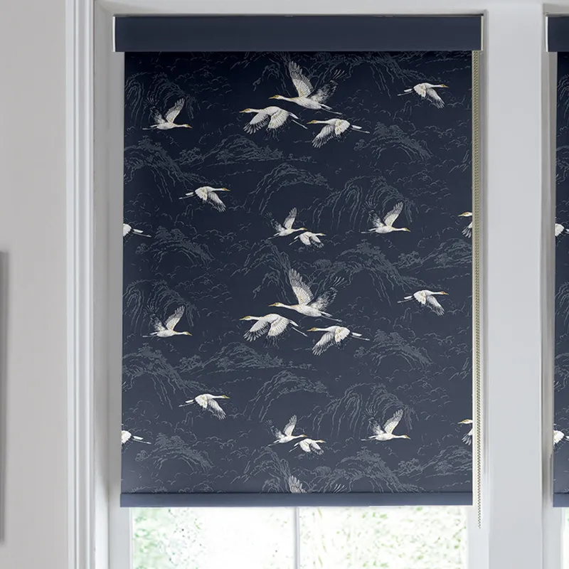 Laura Ashley Animalia Made To Measure Blackout Roller Blind Midnight