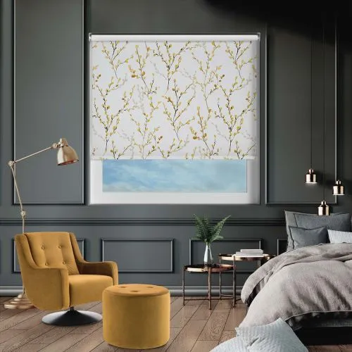 Osier Mustard Cordless Roller Blind