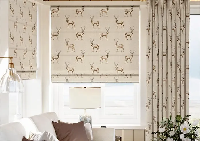 Glencoe Natural - Roman Blind