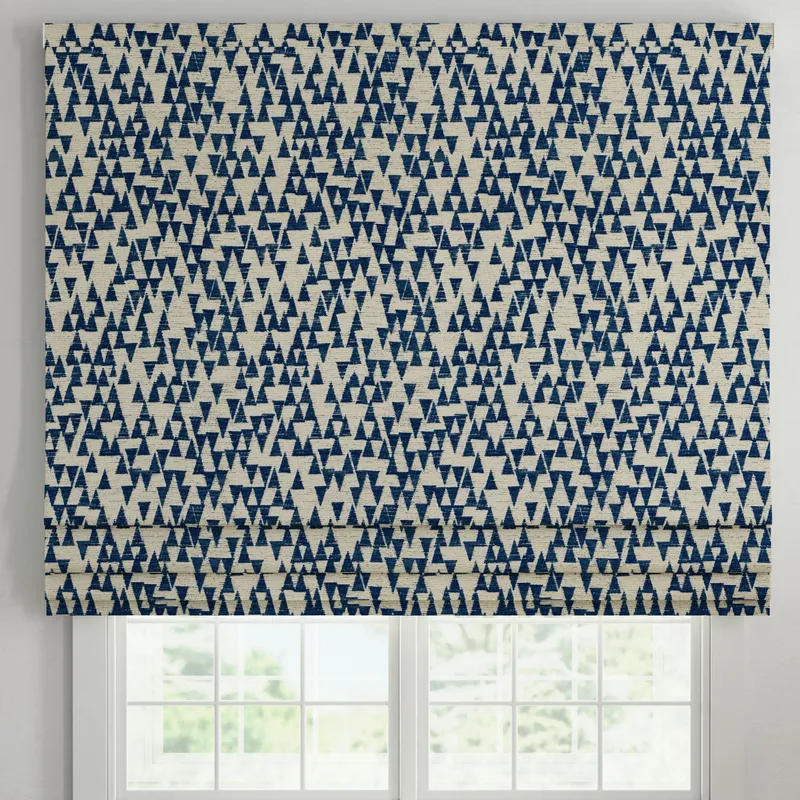 Ante Decor Hermes Made To Measure Roman Blind Almond Indigo