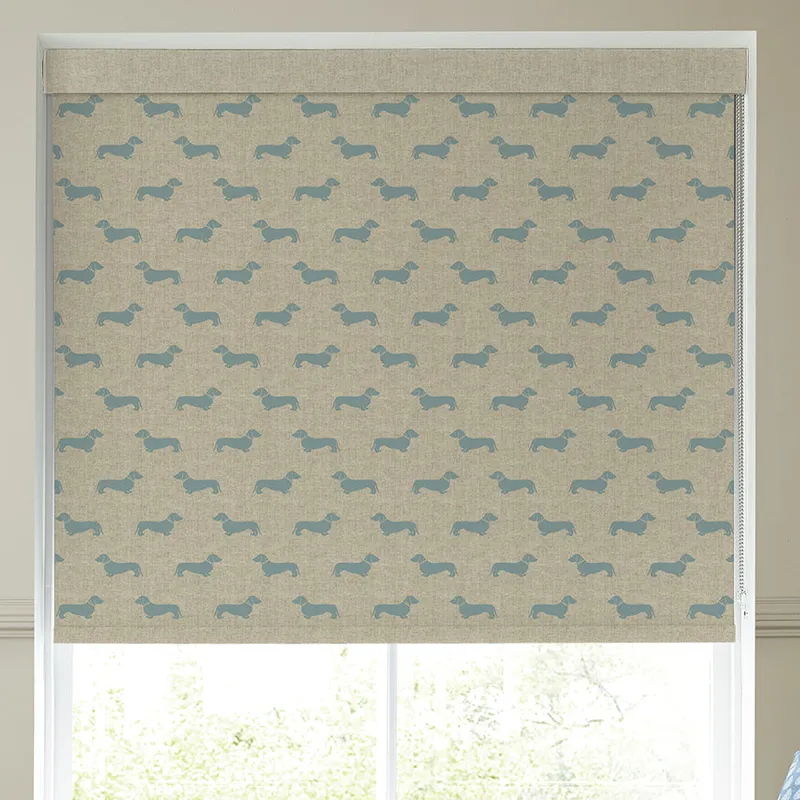 Emily Bond Peggy Blackout Made To Measure Roller Blind Duckegg