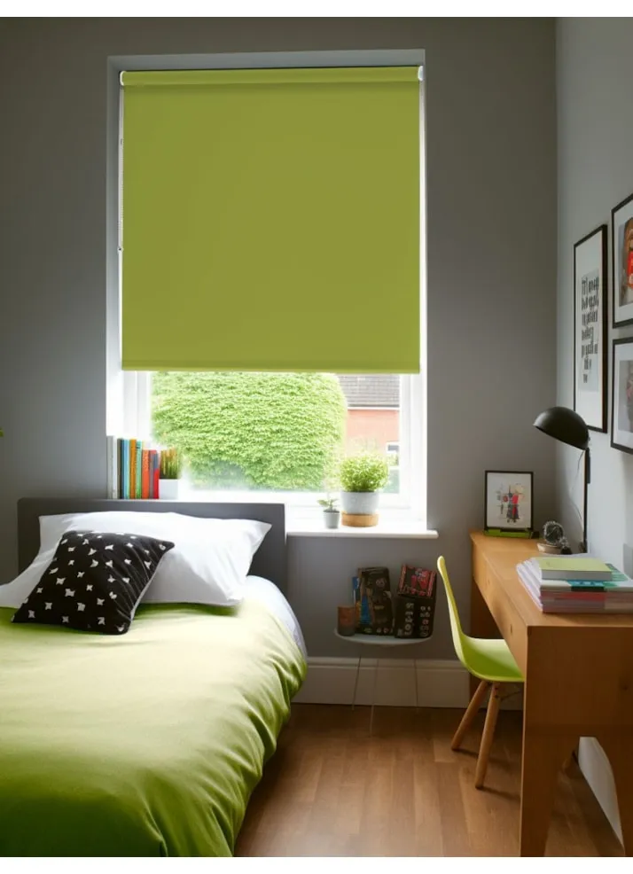 Zesty Green Blackout Thermal Roller Blind