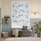 Winnie The Pooh Pom Pom Toile Blue Roman Blind